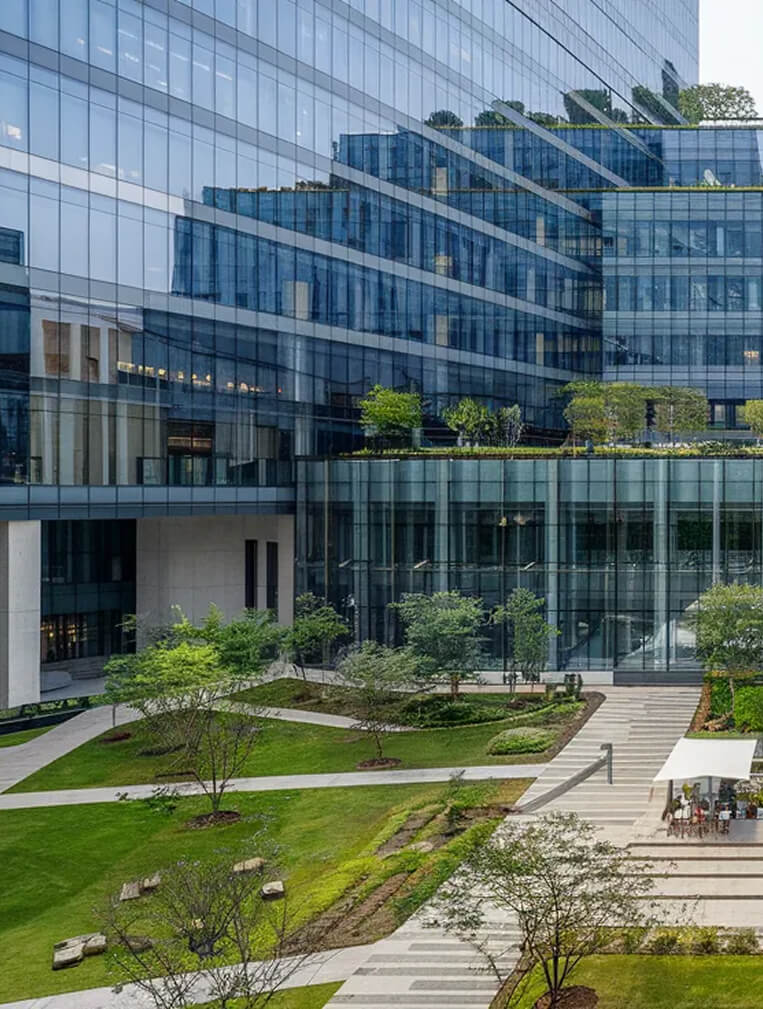 Modern office building exterior